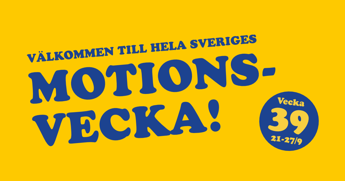 Häng med på Motionsveckan!