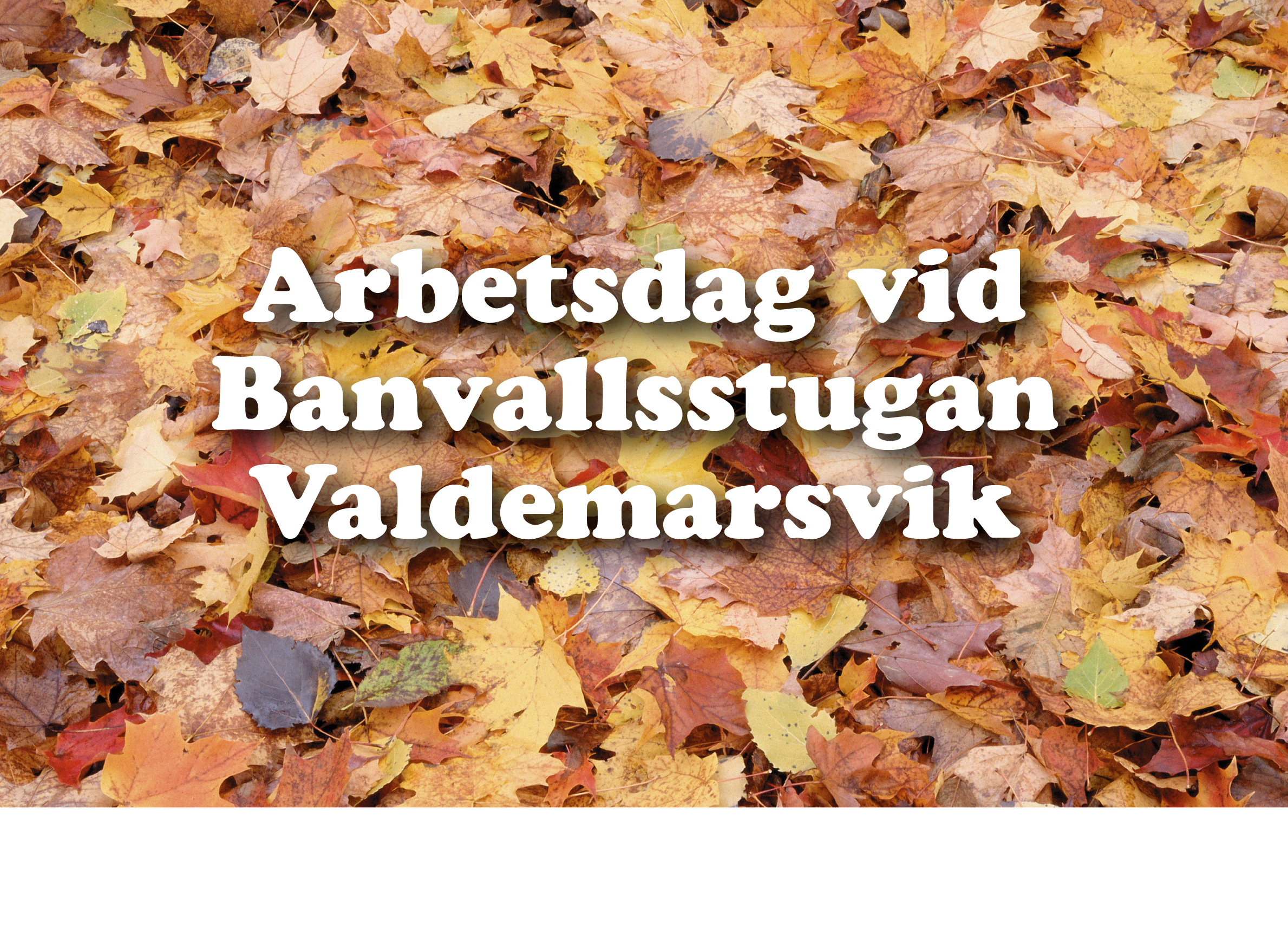 Arbetsdag vid Banvallsstugan